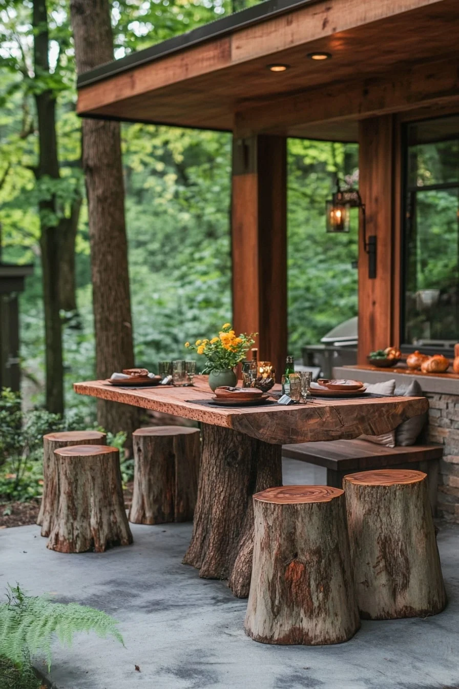 Tree-Stump Stools