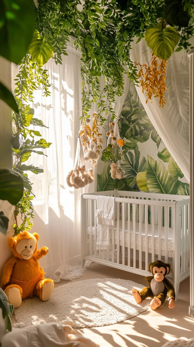 Tropical Canopy Crib Corner