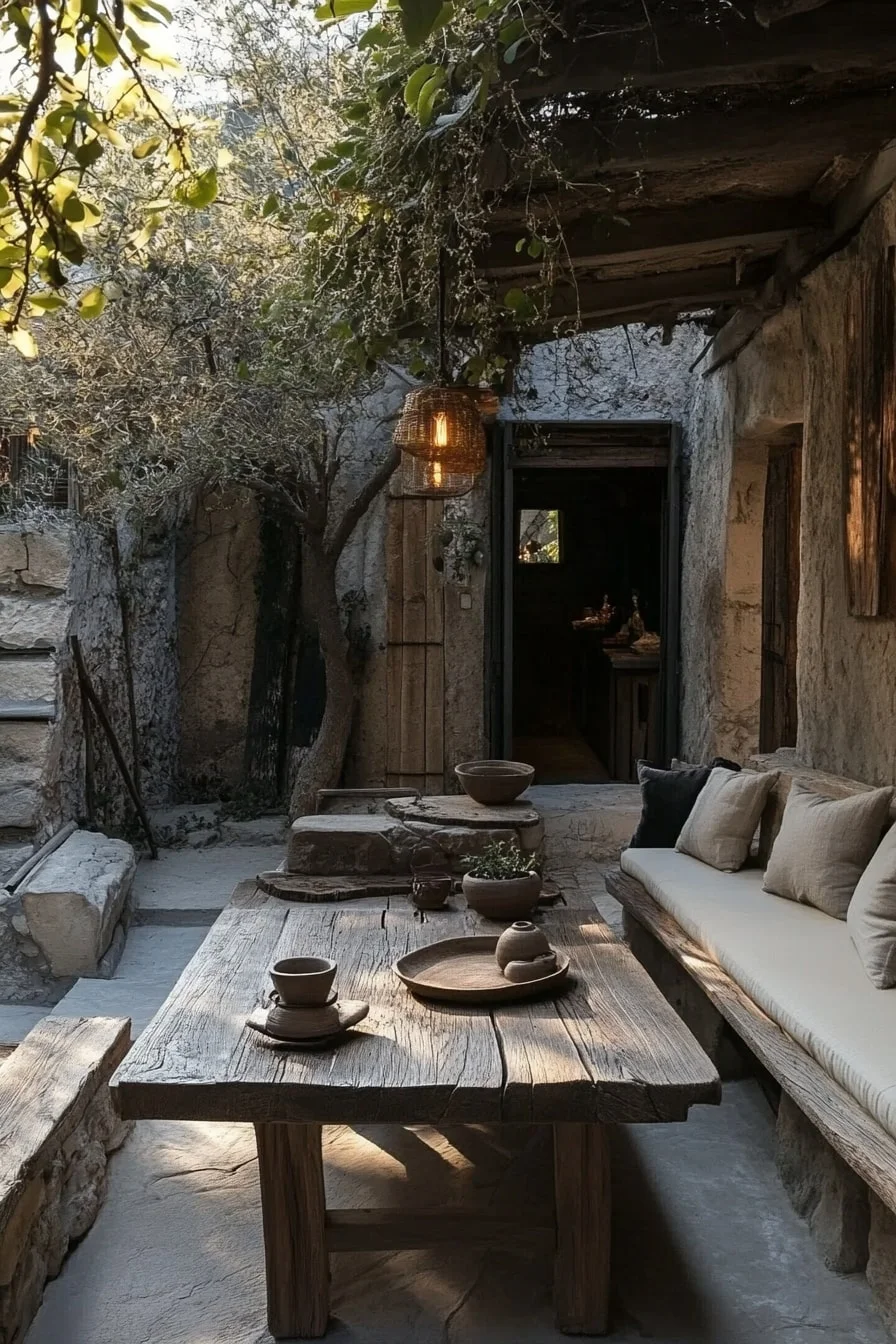 Wabi-Sabi Inspired Lounge Area
