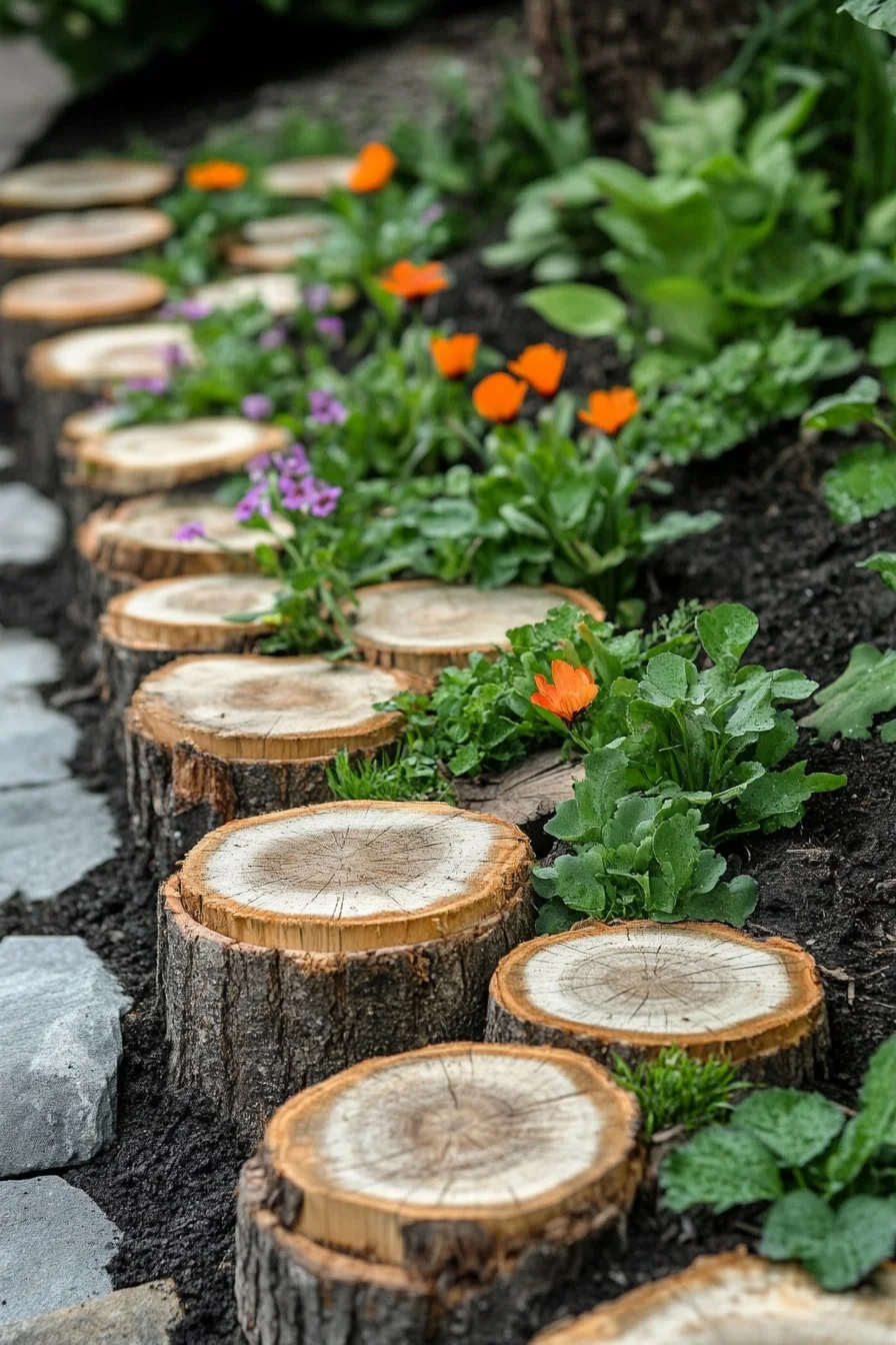 22. Wood Slice Border