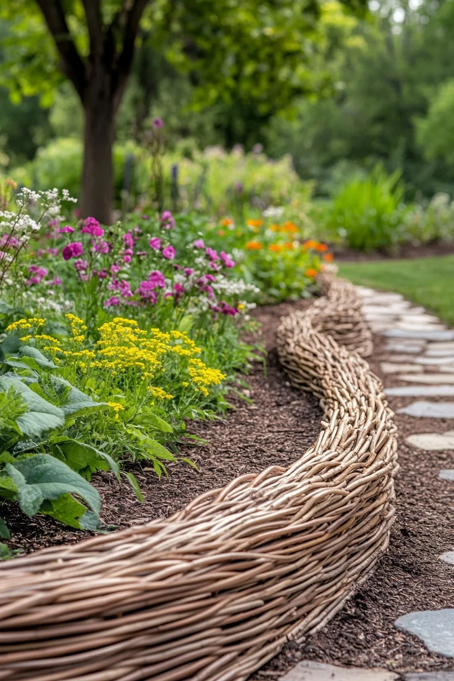 17. Woven Willow Strip Border