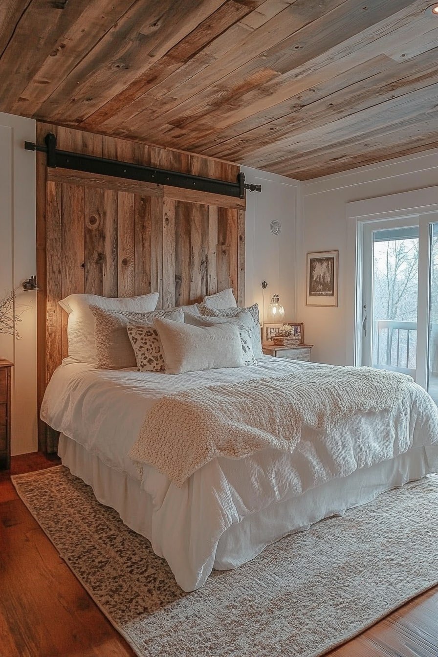 Barn Door Headboard Charm