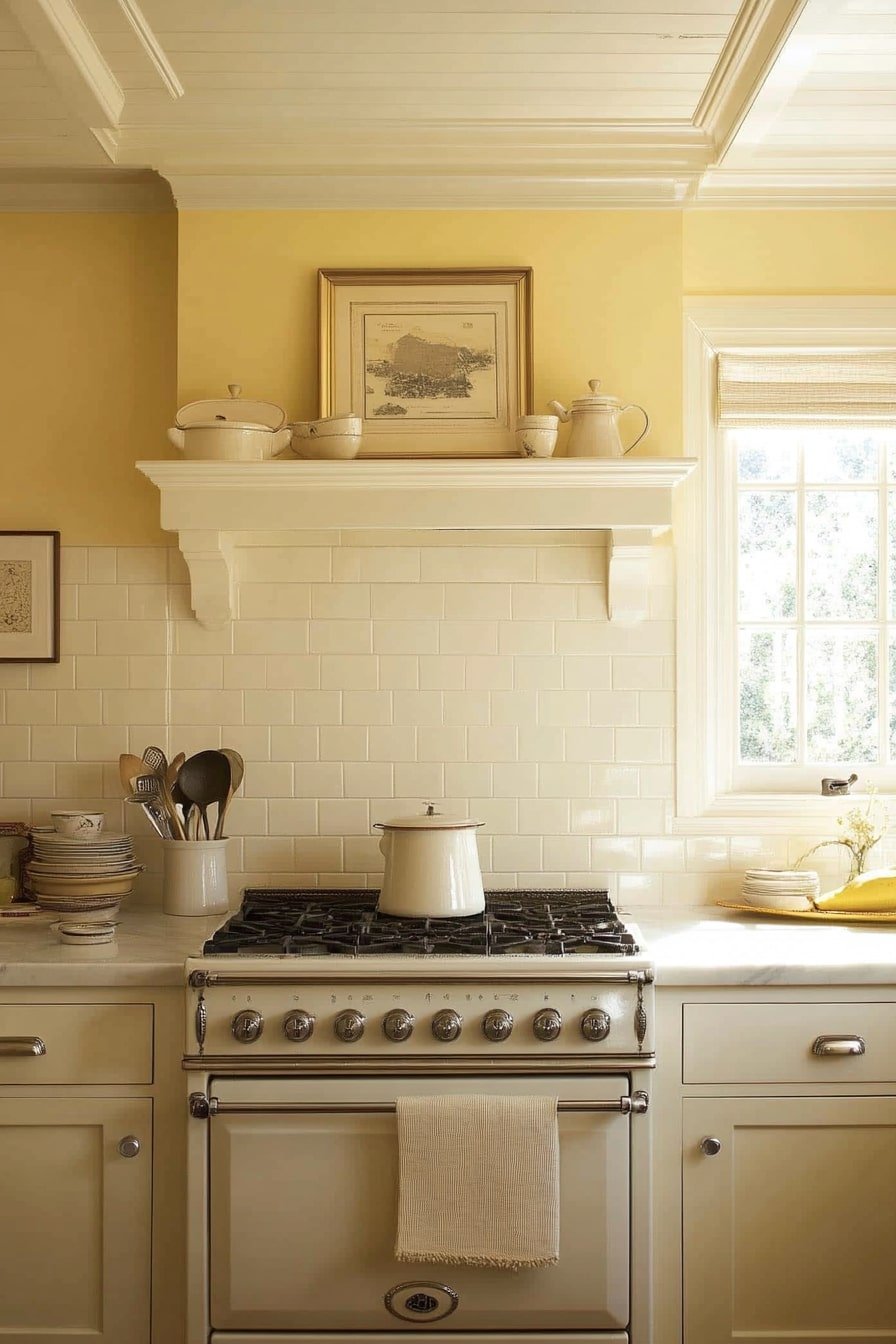Butter Yellow Warmth – A Softened Take on 1950s Simplicity