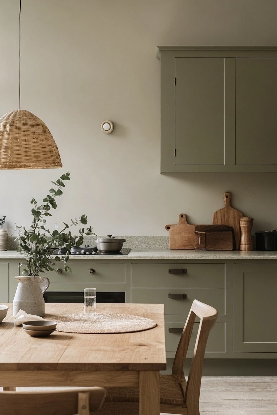 8.Eucalyptus Green: Calm, Minimal, and Earthy