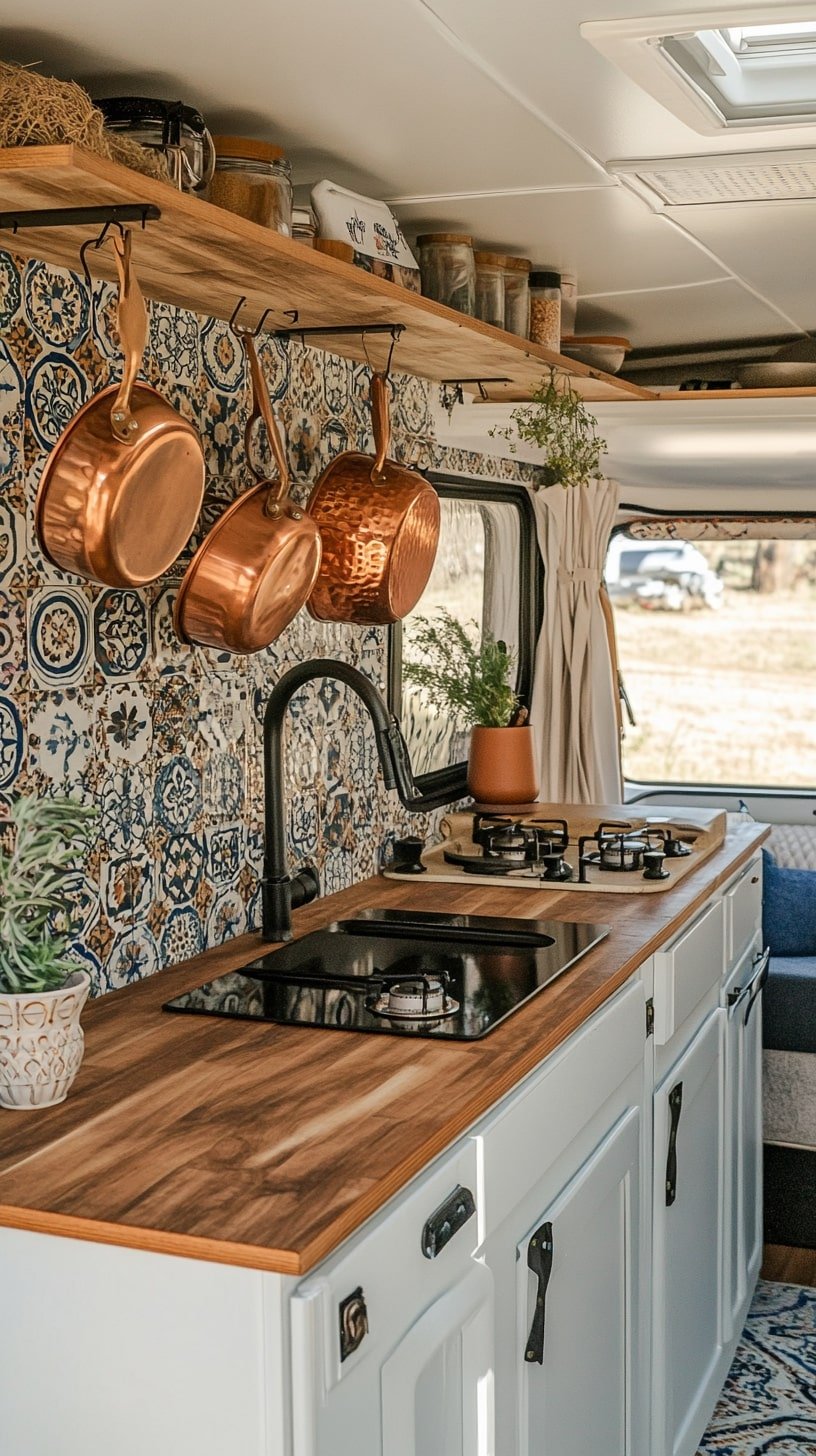 Boho Moroccan Camper Kitchen