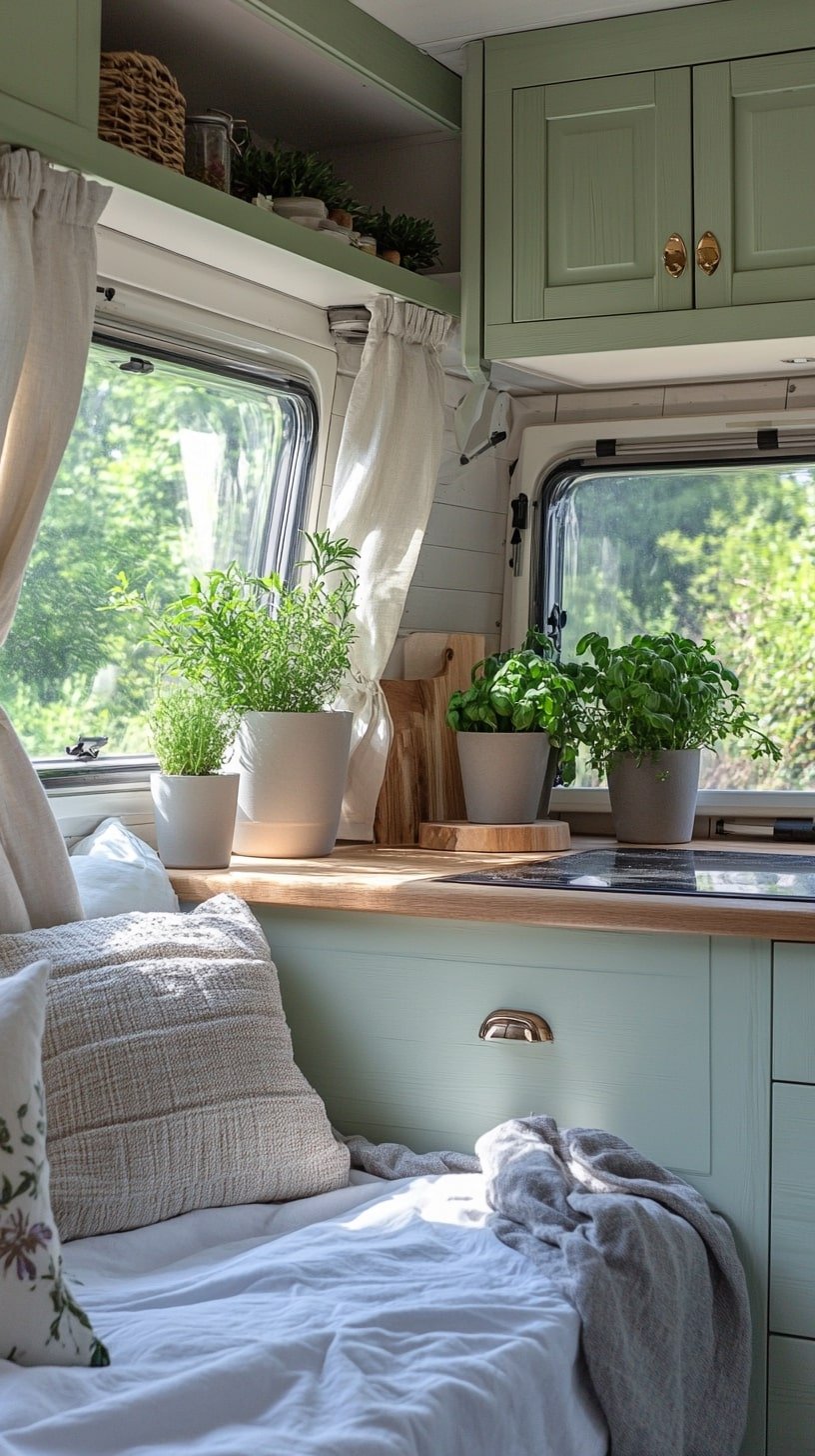 Bright Green RV Retreat