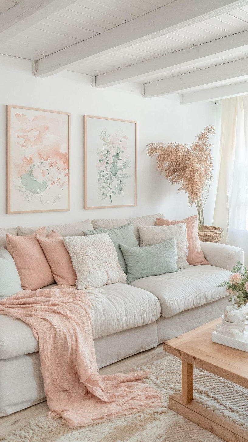 Blush & Mint Fairycore Living Room
