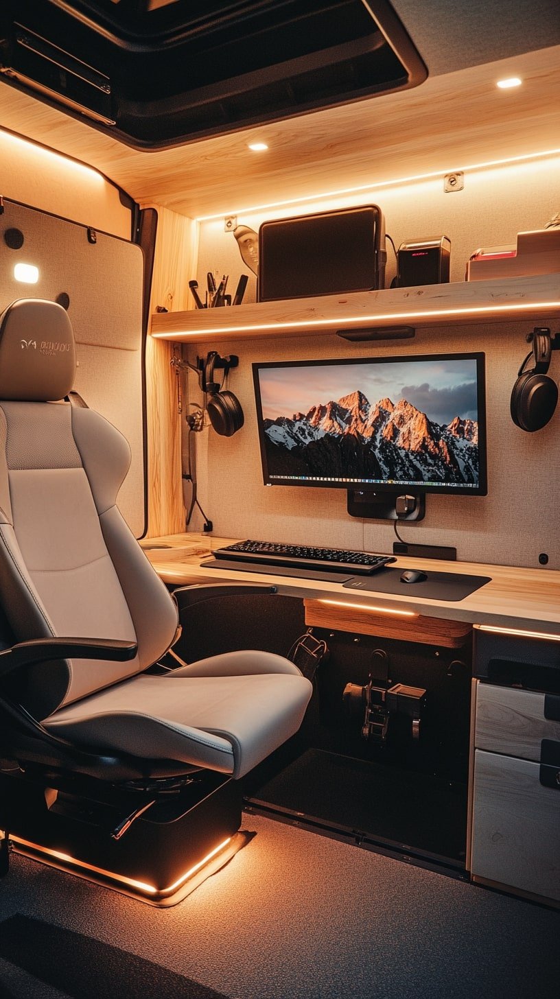 High-Tech Command Center for Road-Ready Remote Work
