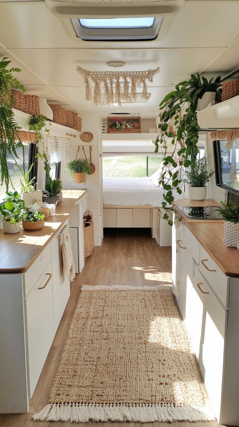 Light-Filled Boho RV Kitchen