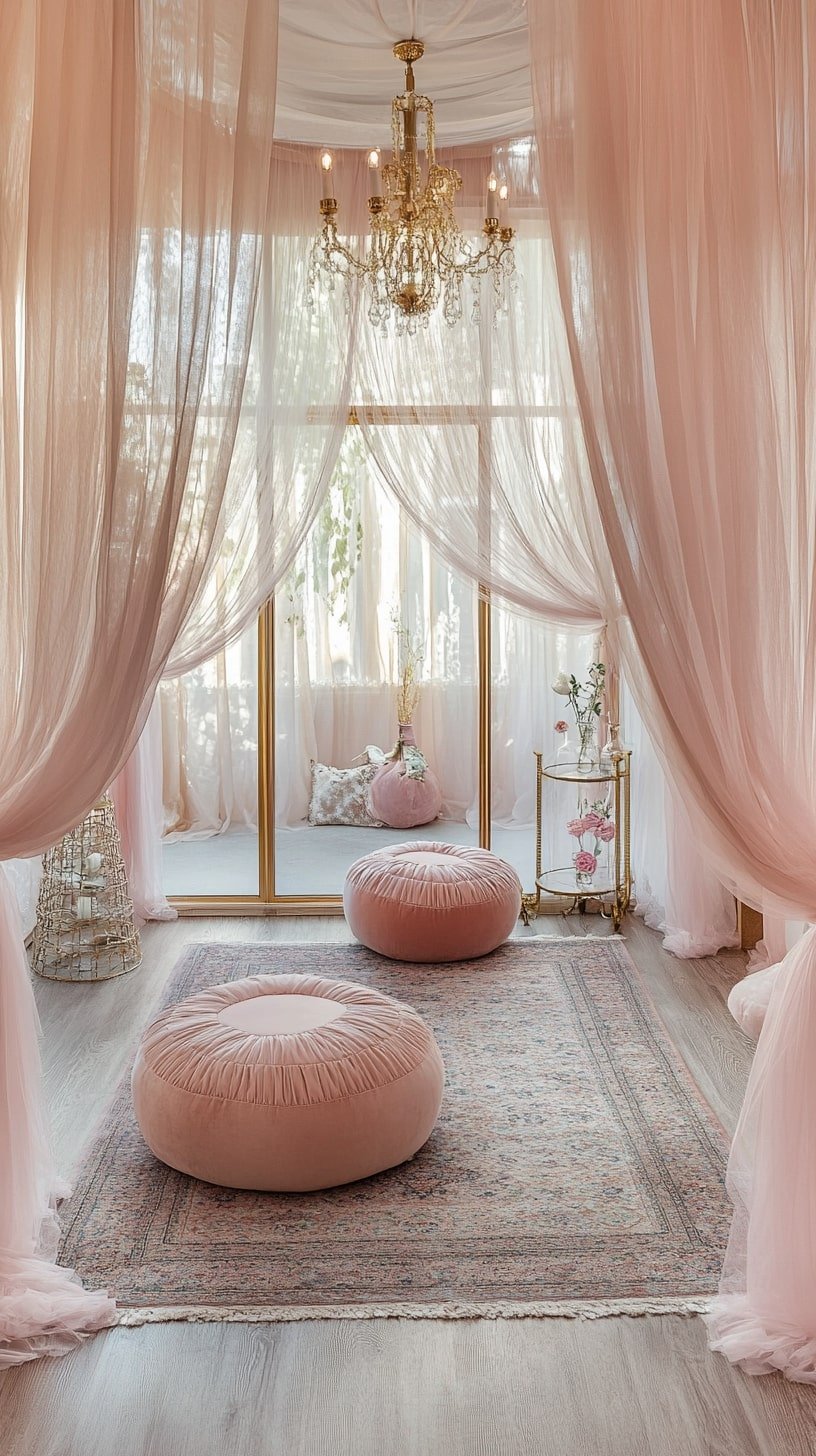 Dreamy Pink Fairycore Lounge