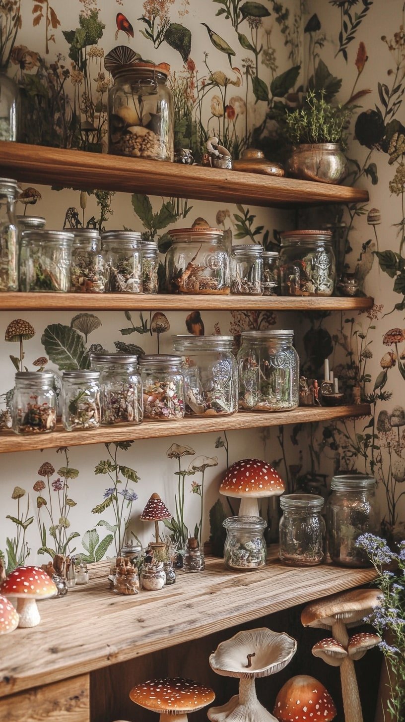 Fairycore Botanical Display Wall