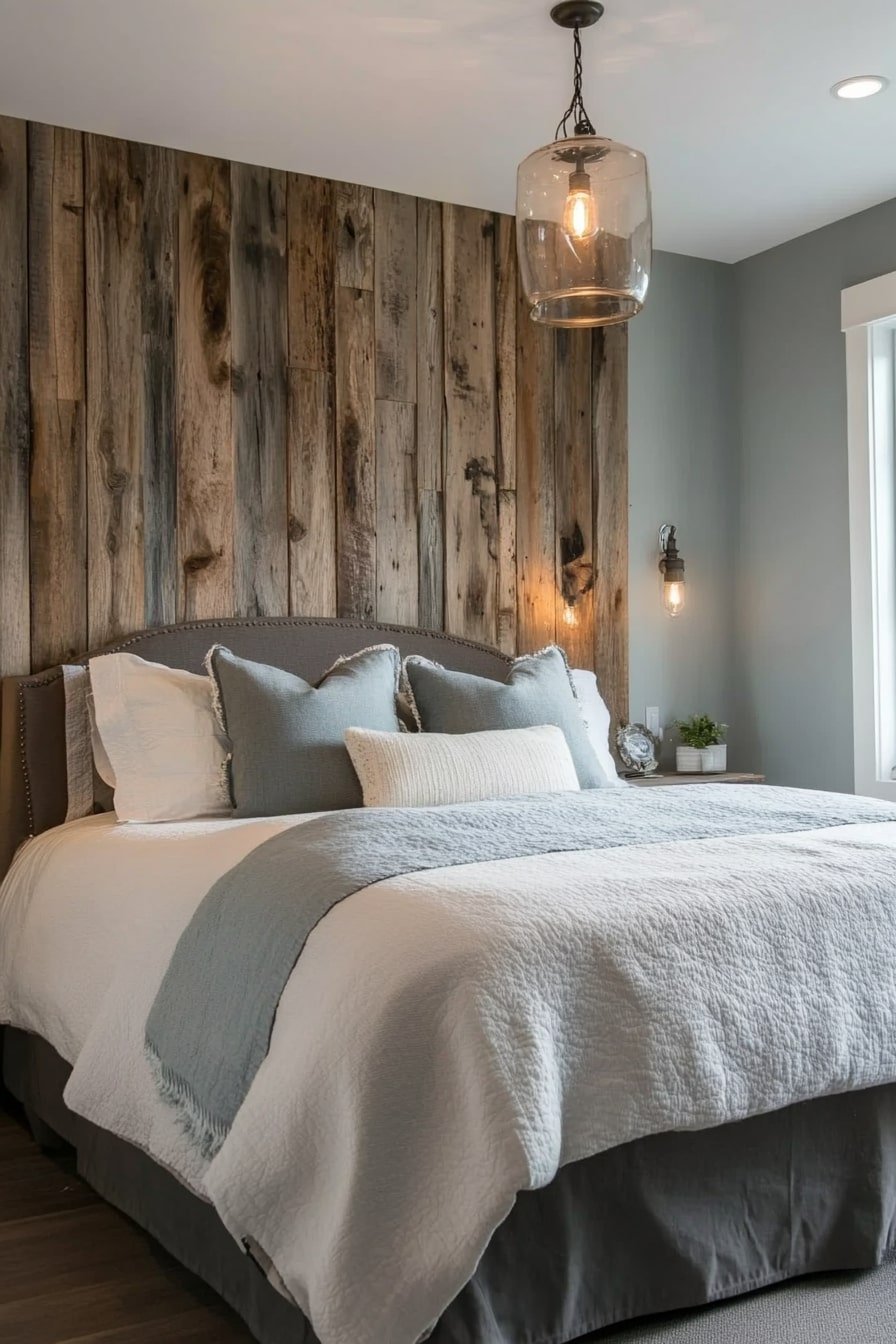 Reclaimed Barnwood Accent Western Bedroom