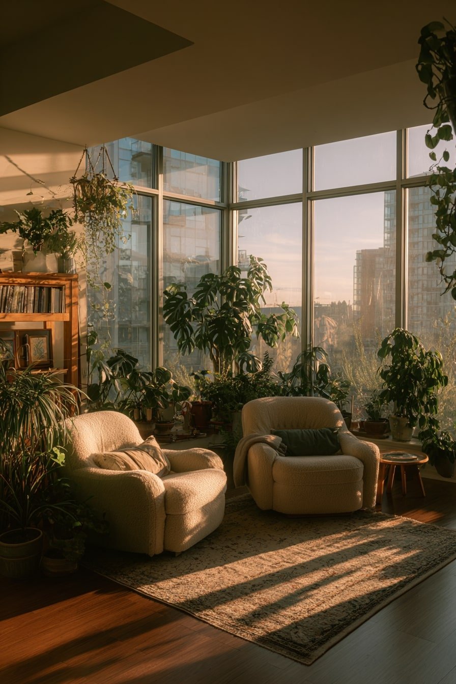 11. Sunroom Style Living Area – Where Golden Hour Lives