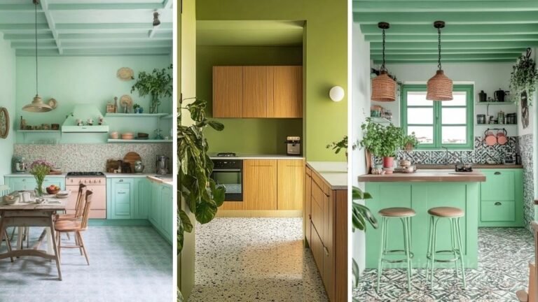 20 stunning green kitchen paint colors