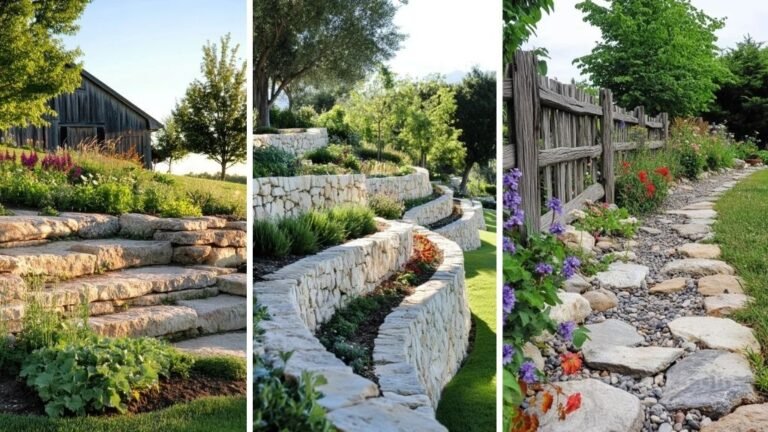 35 Stunning Stone Garden Bed Ideas