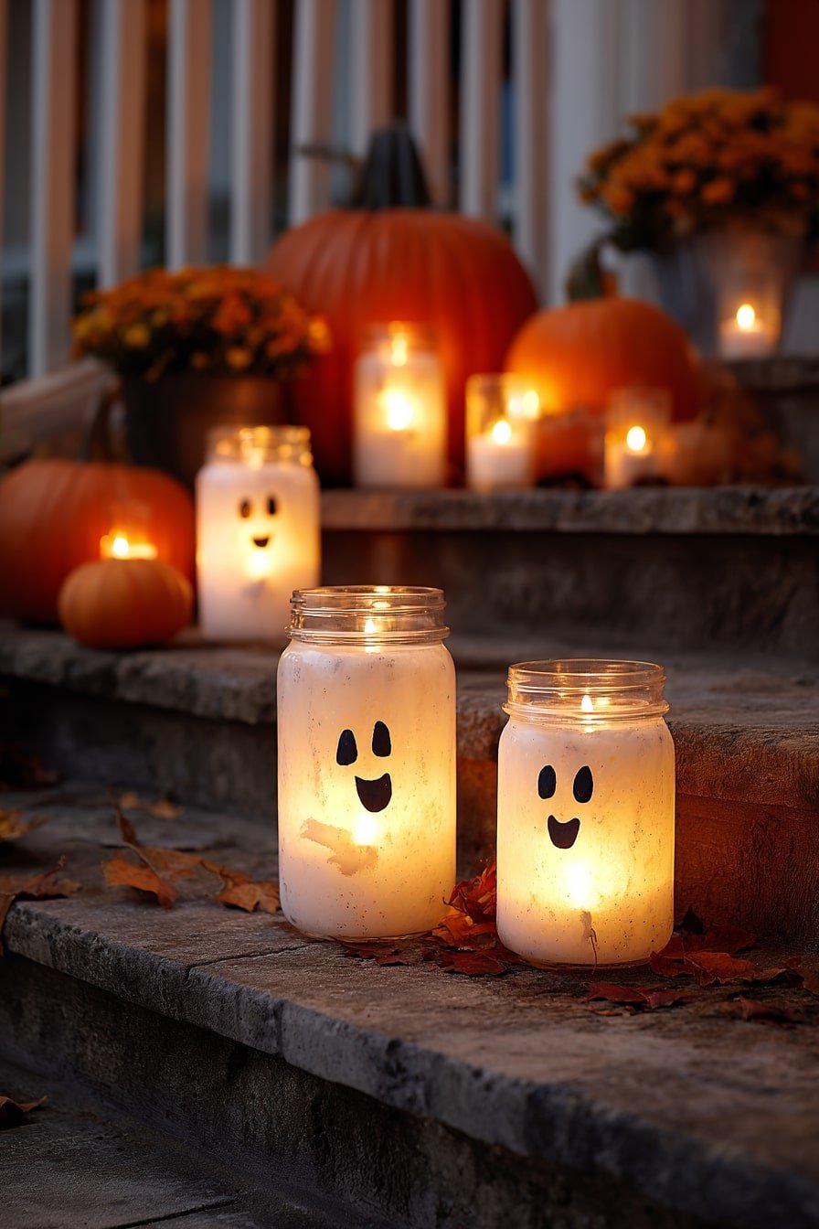 Ghost Mason Jar Lanterns – Wholesome Glow on Spooky Nights