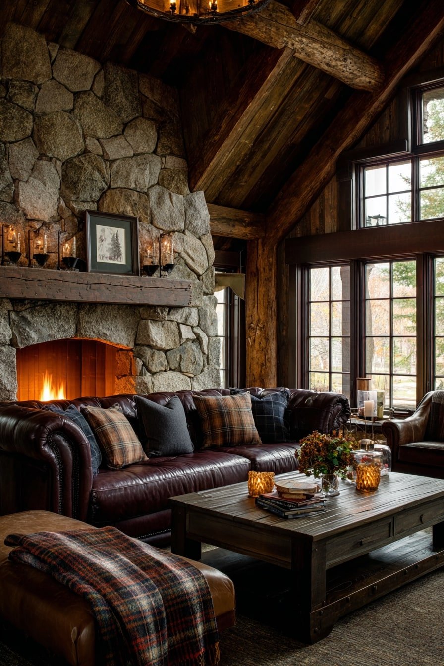 Modern Rustic with a Fireplace Focus – A Cabin Classic Reimagined