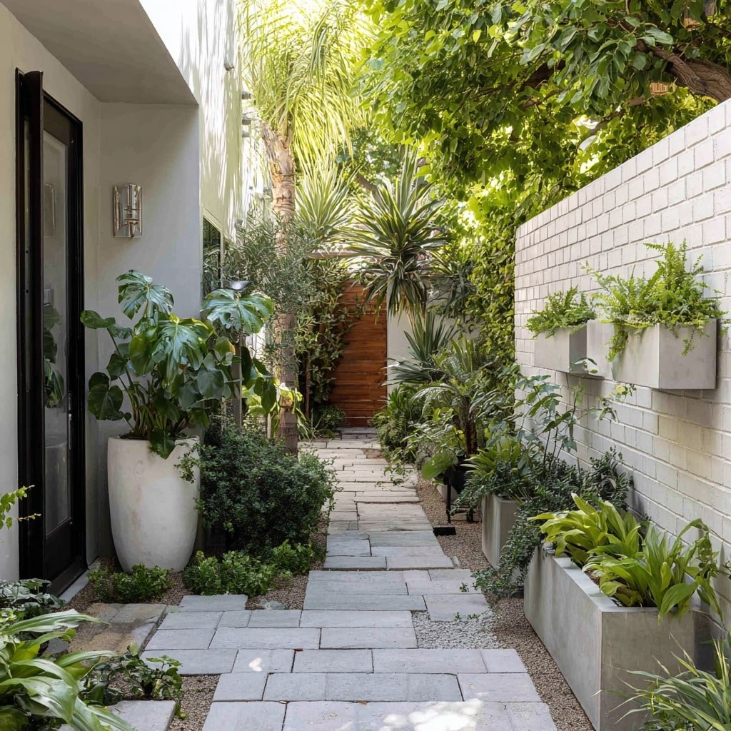 12. Narrow Side Yard Makeover