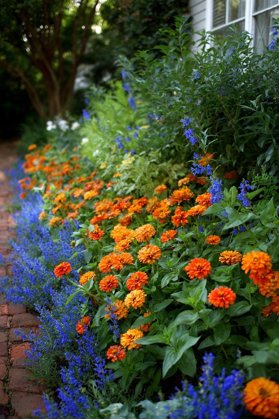 5. Orange & Blue Bold Contrast