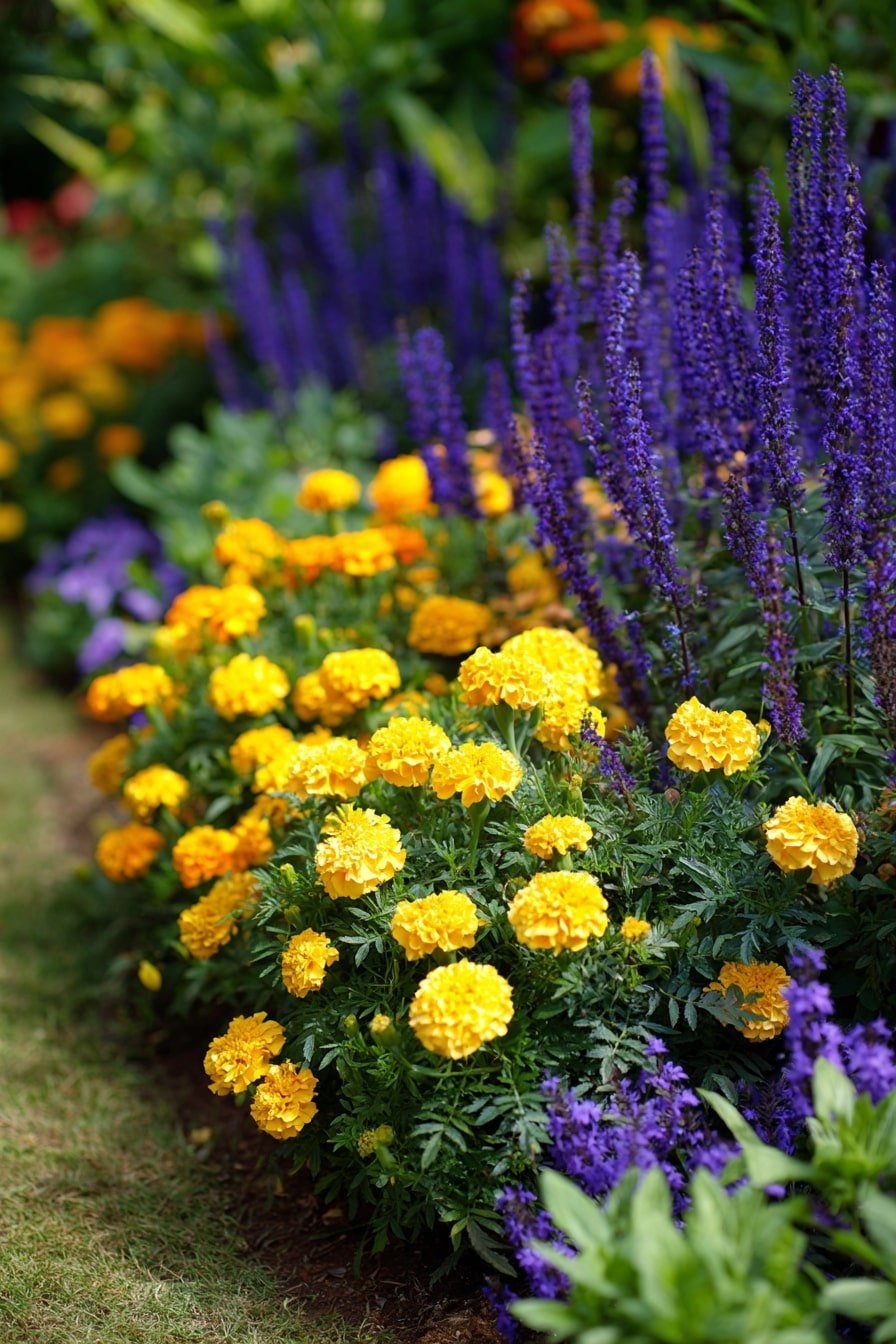 1.Sunny Yellow & Purple Harmony
