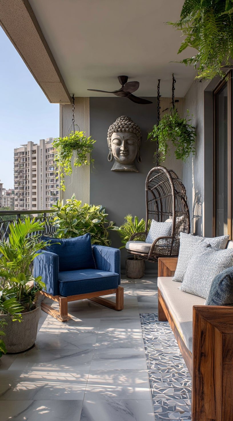 Elevated Calm – A Balcony Garden Designed for Mindful Living