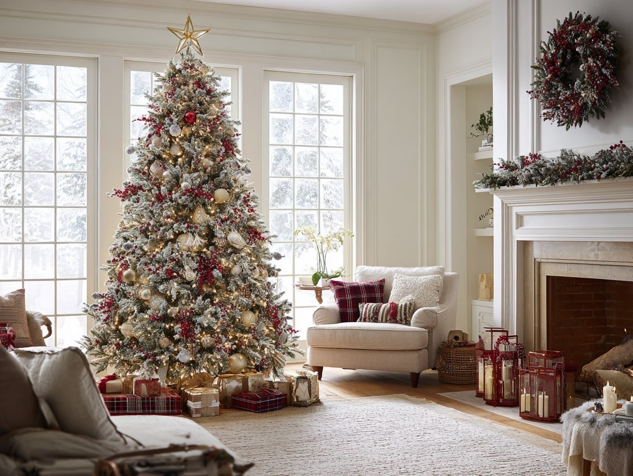 Classic Christmas Warmth with a Plaid Twist