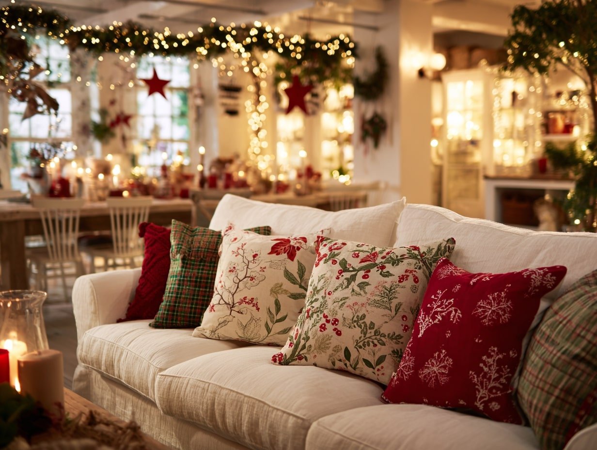 Cozy Layers of Cheer – A Living Room Dressed for December