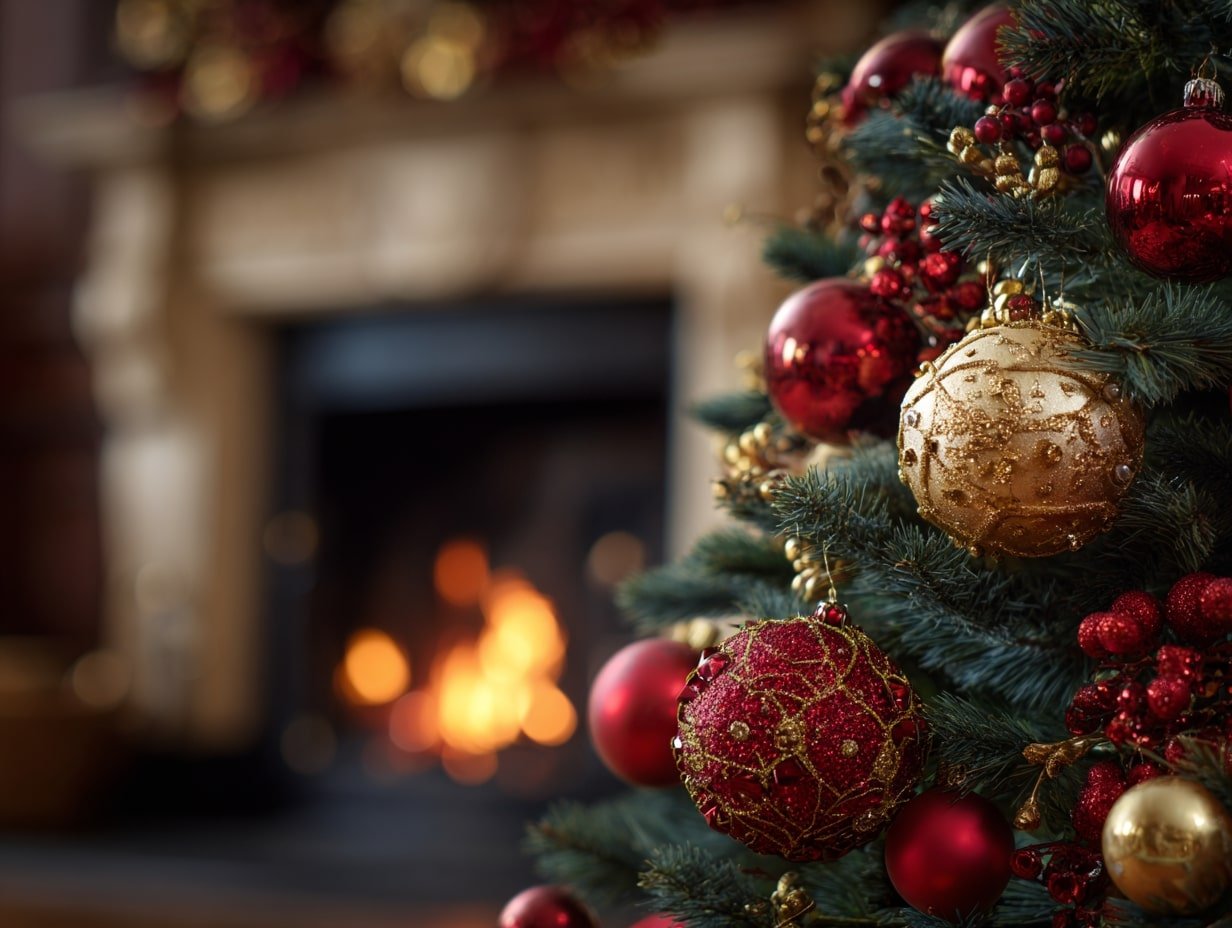 Gilded Warmth Beside the Hearth