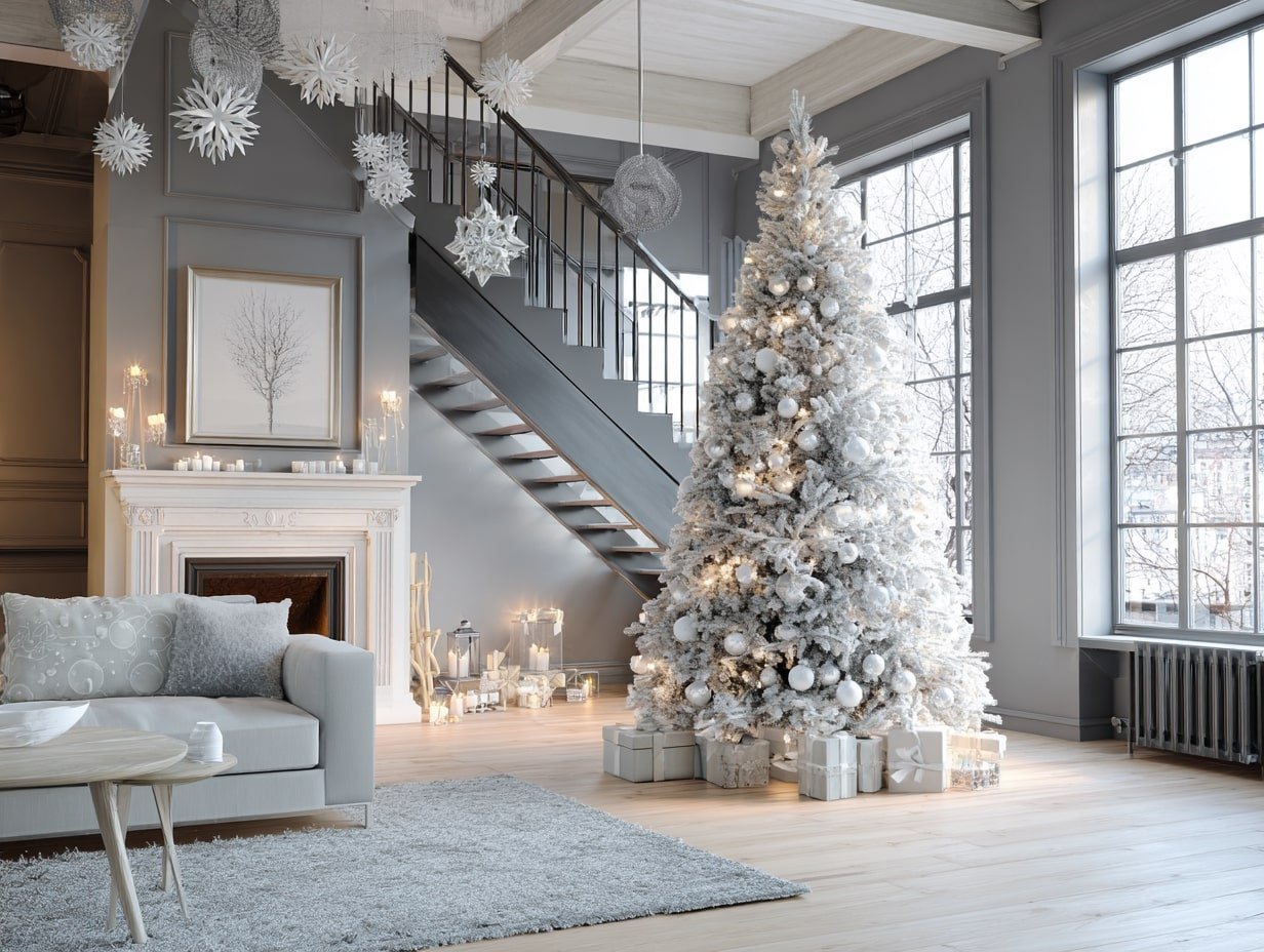 Frosted Elegance in a Nordic-Inspired Interior
